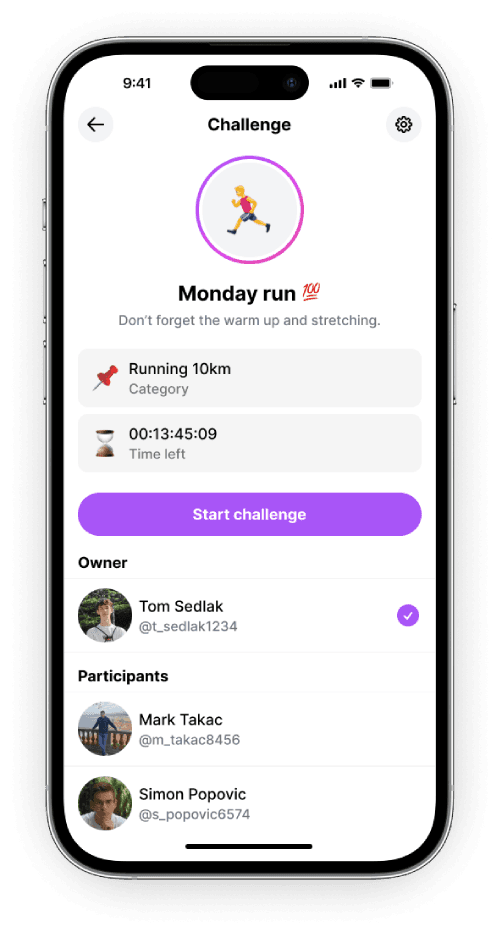 Challengeer App Mockup