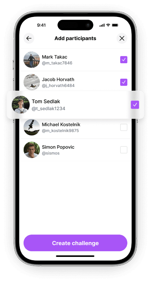 Challengeer App Mockup