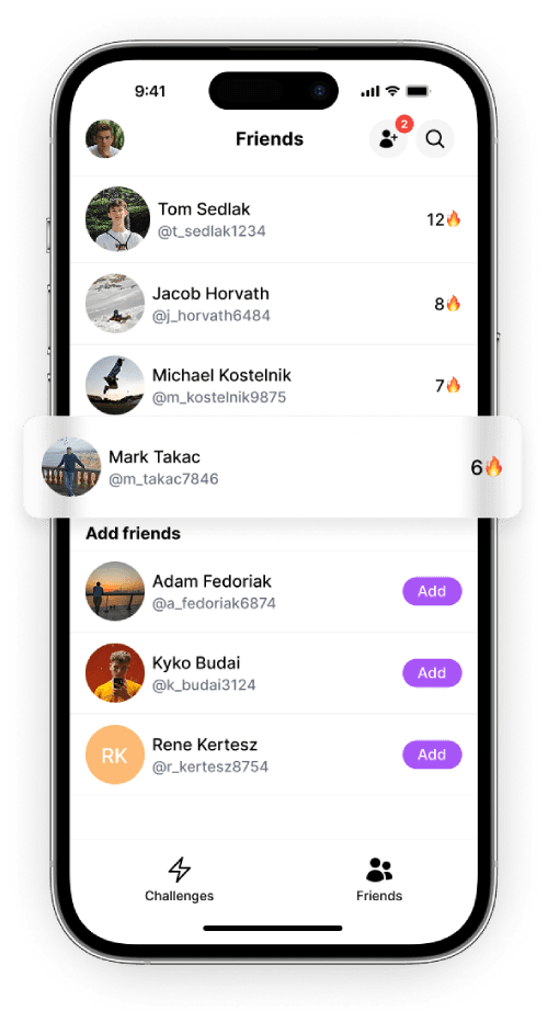 Challengeer App Mockup