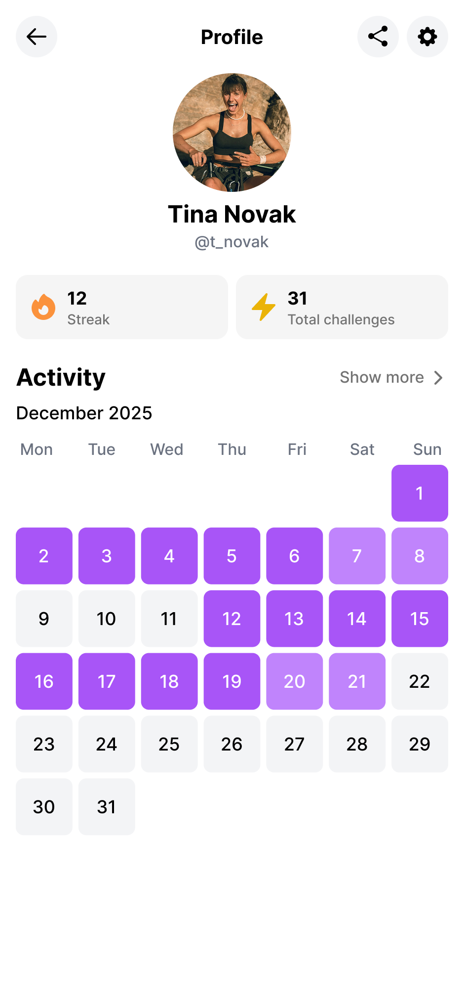 Challengeer App Mockup